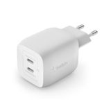 Belkin 45 W USB-C şarj cihazı, 2 bağlantı noktalı, Power Delivery 3.0 ve GaN teknolojisi ile iPhone 14/14 Plus, 13, Pro, Pro Max, mini, iPad Pro 12.9, 11, MacBook, Galaxy S22, Tab vb. için hızlı şarj