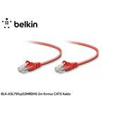 Belkin BLK-A3L791CP02MRDHS 2 m Kırmızı CAT5 Kablo