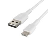 Belkin Boost Charge USB-C Kablosu (USB-C - USB-A Kablosu, USB Type-C Kablosu) 2 m, Beyaz
