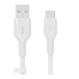 Belkin BoostCharge Flex Silikon Usb to Type-C Kablo 2 Metre Beyaz