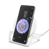Belkin BoostCharge Kablosuz Şarj Standı, 10 W iPhone, Samsung, Google ve daha fazlası için Qi Sertifikalı Hızlı Kablosuz Şarj Cihazı, Beyaz