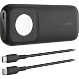 Belkin Boostcharge Pro Apple Watch Için Hızlı Kablosuz Şarj Cihazı + Usb- C 20W Powerbank - Beyaz