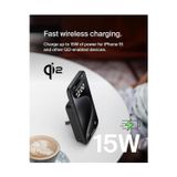 Belkin BoostCharge Pro Wireless Power Bank 10000mAh with Qi2, MagSafe Compatible Portable Charger - Black