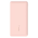 Belkin BPB011btRG 10.000 mAh + Powerbank USB-C ve USB-A Port USB-A USB-C Açık Pembe Kablo