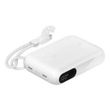 Belkin BPB027HQWH Boostcharge 10.000 Mah 20W Usb-C Powerbank Dijital Göstergeli Taşınabilir Şarj Cihazı - Beyaz - Altın
