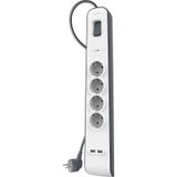 Belkin BSV401VF2M 2 m 4'lü Akım Korumalı Uzatma Priz