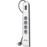 Belkin Bsv401vf2m 525 Joule 2 Usb'li 4'Lü 2 M Akım Korumalı Priz Teşhir Outlet Vitrin