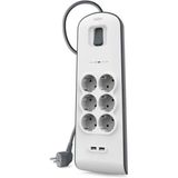 Belkin Bsv604vf2m 650 Joule 2 Usb'li 6'Lı 2 M Akım Korumalı Priz Teşhir Outlet Vitrin