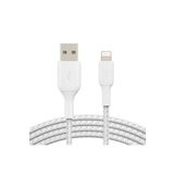 Belkin CAA002BT1MWH 1 m Beyaz Örgülü Lightning Kablosu