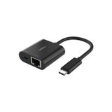 Belkin Connect Usb-C To Ethernet + Charge Adapter 100W W/ Gigabit Ethernet Port And Usb-C Port