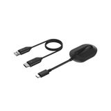 Belkin ConnectAir Kablosuz HDMI Görüntü Adaptörü, USB-C Dizüstü Bilgisayar, Tablet, Telefon, Projektör, Tak ve Çalıştır Alıcı, 1080p@60Hz HD Akış, Ekran Paylaşımı, Seyahat Aksesuarı, Wi-Fi Gerektirmez