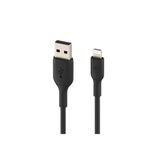 Belkin Lightning Kablosu, iPhone 15, 14, 13, 12, SE, 11, XS, XR, X,8, iPad, Airpods Pro uyumlu Boost Charge Lightning, USB Kablosu, Şarj Kablosu, 2m, Siyah, CAA001bt2MBK
