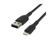 Belkin Örgülü Apple Lightning 1 m Siyah Hızlı Şarj ve Data Kablosu
