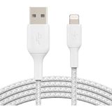 Belkin Örgülü Lightning Kablosu (Hızlı Şarj Lightning - Usb Kablosu) Mfi Sertifikalı Şarj Kablosu, Ö