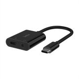Belkin Rockstar Usb-C Şarj Adaptörlü 3,5 Mm Ses, İpad Pro, Galaxy, Note, Google Pixel, Lg G6, Sony Xperia, Oneplus Ve Daha Fazlası İle Uyumlu Usb-C Ses Adaptörü - Siyah Teşhir Outlet Vitrin