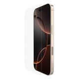 Belkin ScreenForce InvisiGlass iPhone 16 Pro Ekran Koruyucu, Çizilmeye Dayanıklı Darbe Koruması, Kabarcıksız Uygulama için Konumlandırma Kabarcığı, iPhone 16 Pro için Geri Dönüşümlü Camdan