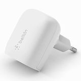 Belkin USB-C Hızlı Şarj Aleti, PD 3.1 PPS Sertifikalı, iPhone 14, Pro, Max, Plus, iPad, Galaxy, Pixel ve diğer cihazlar, 20 W - Beyaz