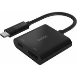 Belkin – USB-C Şarj + HDMI Çoğaltıcı Adaptör - Siyah