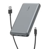 Belkin USB C Taşınabilir Şarj Cihazı 20.000 mAh USB Type C Giriş Çıkış Portu ve 2 USB A Portu USB C - A Arası Kablo Uzay Grisi Powerbank