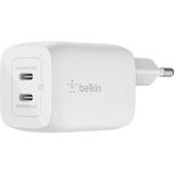 Belkin WCH013VFWH 68W Çift USB-C Power Delivery GaN Duvar Şarj Cihazı