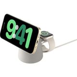Belkin WIZ020VFH37 Boostcharge Pro Kablosuz 2'si 1 Arada Magsafe (15 W) Şarj Istasyonu - Beyaz