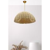 Belkıs Rattan Rattan, Bambu, Hasır Sarkıt Avize Çap: 50 Cm Yükseklik: 25cm