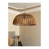 Belkıs Rattan Rattan, Bambu, Hasır Sarkıt Avize Çap: 50 Cm