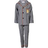 Belkızın Atölyesi Ekose Erkek Çocuk Pijama Takımı - 6 - 7 Yaş - Siyah - Beyaz