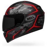 Bell Kask Bell Qualifier Stealth Camo (Mat Siyah-Kırmızı) - 2XL - Mat Siyah - Kırmızı