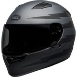 Bell Ps Qualifier Z-Ray Mat Gray-Black Full Face Motosiklet Kaski - Siyah - Gri