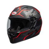 Bell Qualifier Kapalı Kask (Siyah Kırmızı) - 2XL - Siyah - Kırmızı