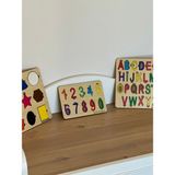 Bella Casa Kids Alfabe, Harfler, Rakamlar, Şekiller Tak Çıkar Set, 3lü Set, Harfleri Öğreniyorum Ahşap Zeka Oyunu - Renkli - Ahşap