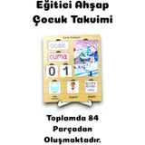Bella Casa Kids Çocuk Takvimi, Çocuk Aktivite Takvimi, Eğitici Takvim, Ahsap Ahşap Zeka Oyunu
