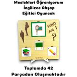 Bella Casa Kids Meslekleri Ögreniyorum, Ingilizce Meslek Kartlari, Montessori Egitici Oyuncak, Meslek Kartlari,