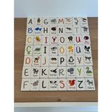 Bella Casa Kids Puzzle Harf Hayvan Eşleme Kartı, Eğitici Oyuncak, Montessori Eğitim Oyuncak, Motor Zeka Oyuncak