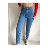Bella denim Mavi Yüksek Bel Mom Jean Kot Pantolon