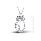 Bella Gloria GK00107 Altın Kaplamalı Gümüş Baykuş Kolye
