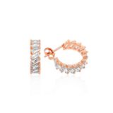 Bella Gloria GP00217 Baget Taşlı Rose Gümüş Küpe