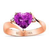 Bella Gloria GPY0043 Ametist Roz Aşk Yüzüğü