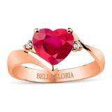 Bella Gloria GPY0044 Kırmızı Kuartz Roz Aşk Yüzüğü