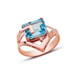 Bella Gloria GPY0054 Mavi Topaz Pırlanta Yüzük