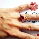 Bella Gloria GY00297 Oval Tektaş Gümüş Yüzük