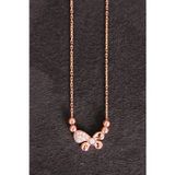 Bella Gloria TGK0125 Kelebek Rose Kadın Gümüş Kolye