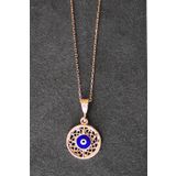 Bella Gloria TGK0328 Nazarlı Rose Kadın Gümüş Kolye