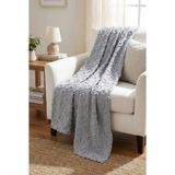 Bella Home 175X215 Sakallı Koltuk Örtüsü - Kaymaz Taban - Şönil Jakar Kumaş - 175 x 215 cm - Gri