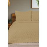 Bella Home 3 Parça Sema Pike Takımı - Çit Kişilik - 240X260 cm - Orijinal Kutulu - Bej