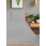 Bella Home 3 Parça Sema Pike Takımı - Çit Kişilik - 240X260 cm - Orijinal Kutulu - Gri