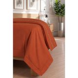 Bella Home Bahar Çift Kişilik 6 Parça Nakışlı Nevresim Takımı | Yumuşak Dokulu | Şık ve Zarif Tasarım - Kiremit - 200 x 220 cm
