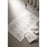 Bella Home Çeyizlik Seccade Takımı Keten Kumaş - 40 cm x 126 cm - Krem