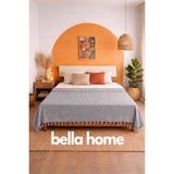 Bella Home Çift Kişilik Natural Tek Pike – 200X230 cm | Doğal Görünümlü | Hafif & Nefes Alabilir - Gri